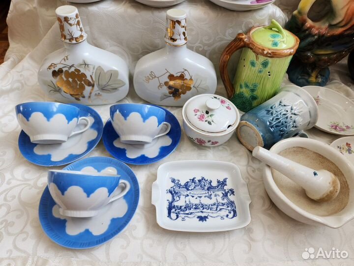 Старая посуда фарфор, керамика период СССР