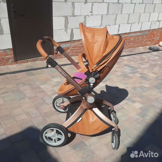 Коляска 2 в 1 эко кожа