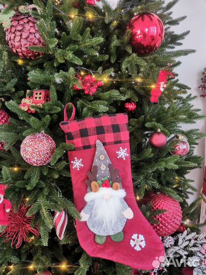 Новогодний подарочный носок большой