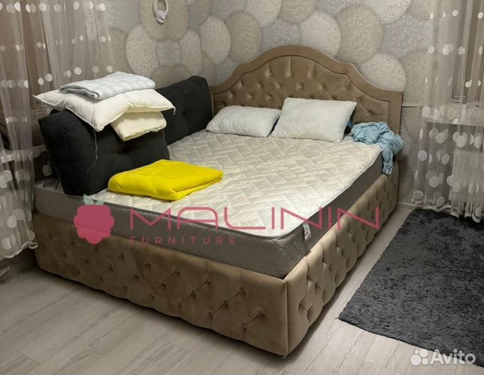 Детская мягкая кровать 90 на 160