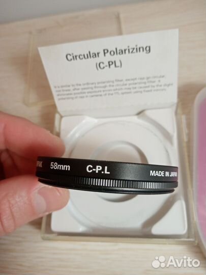 Светофильтры ND, CPL, UV для объектива 52 мм 58 мм