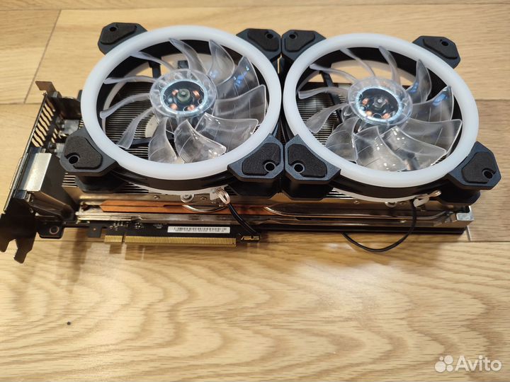 Видеокарты GTX 1080 Ti Asus Poseidon (Green LED)