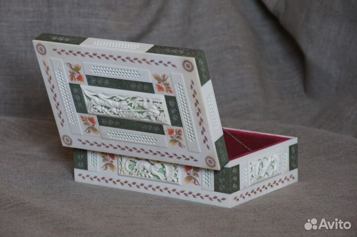 Шкатулка упряжка бивень мамонта А-471