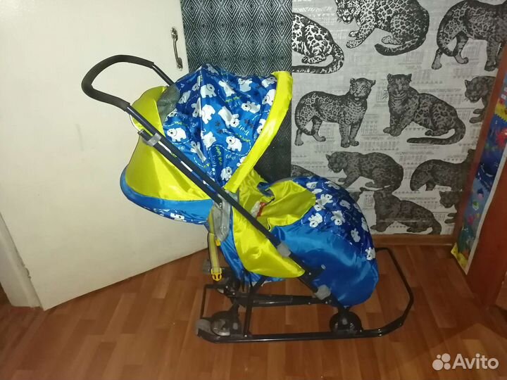 Санки коляска Nika (с колесами)