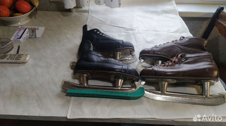 Коньки хоккейные из СССР, ретро