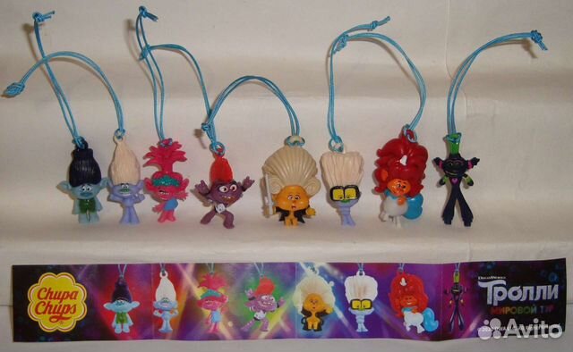 Тролли,из шаров Чупа чупс
