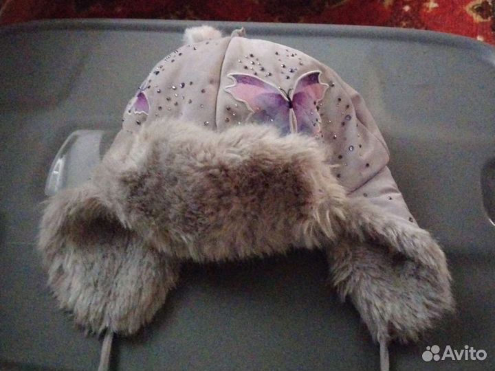 Шапка детская для девочки зимняя