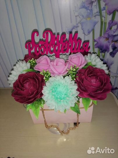 Букет цветов из мыла на любой праздник