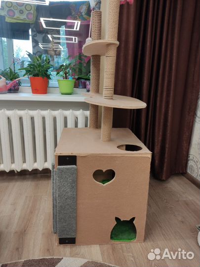 Когтеточка домик для кошки