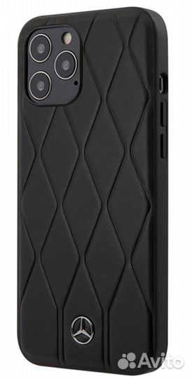 Чехол Mercedes для iPhone 12 Pro Max Wave Quilted