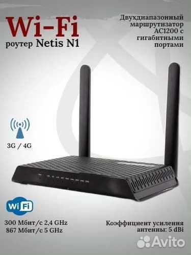 Новый роутер Netis N1. Гигабитный. 2 диапазона