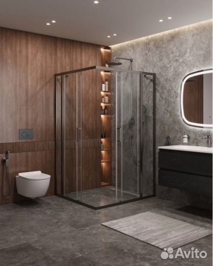 Душевой уголок Cezares molveno-AH-22-130/120-C-GM-IV