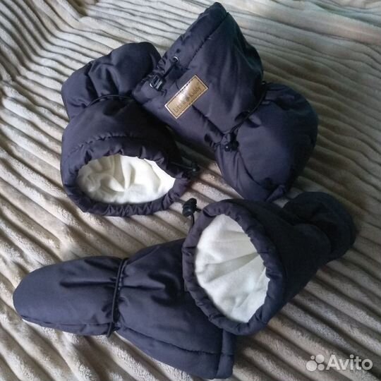 Зимние пинетки и варежки для малыша Little kiddy