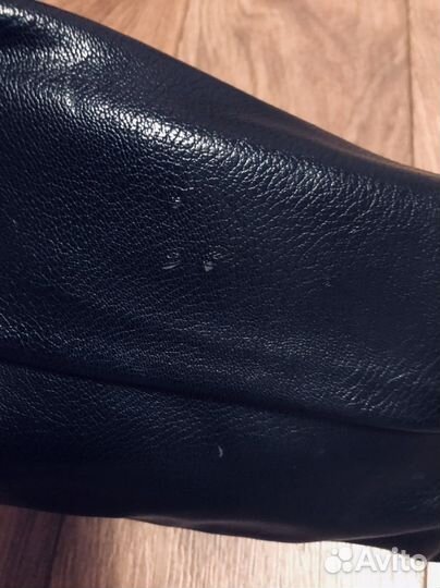 Клатч натуральная кожа черный