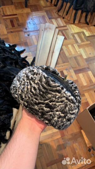 Ушанки Каракуль с Питоном Zilli