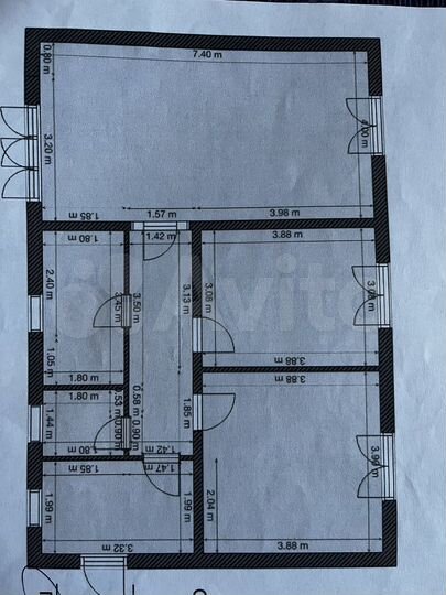 Дом 83,9 м² на участке 5 сот.