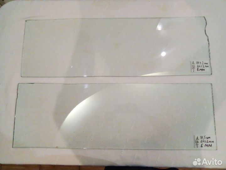 Закалён.Стеклянные Полки.Толщ -6 мм.2шт