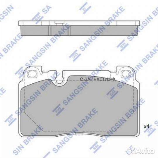 Sangsin brake SP1960 Колодки тормозные