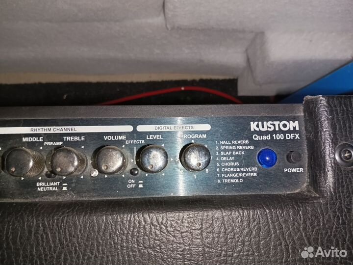 Гитарный комбоусилитель Kustom quad 100 dfx