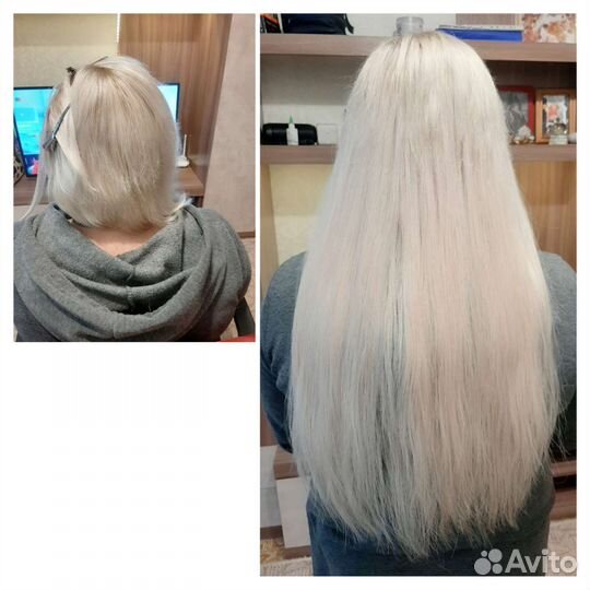 Наращивание натуральных волос