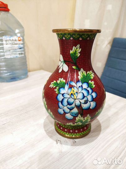 Ваза клуазоне старый Китай