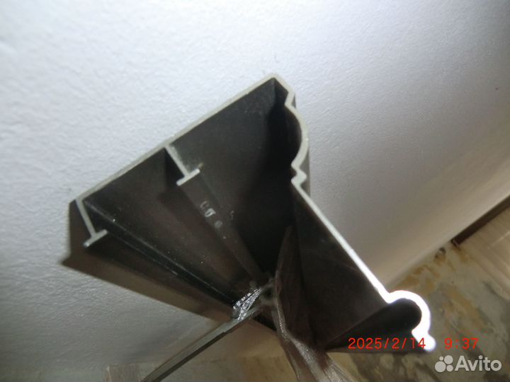 Гардина-карниз для штор алюминиевая двухрядная