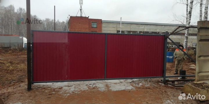 Откатные ворота под ключ