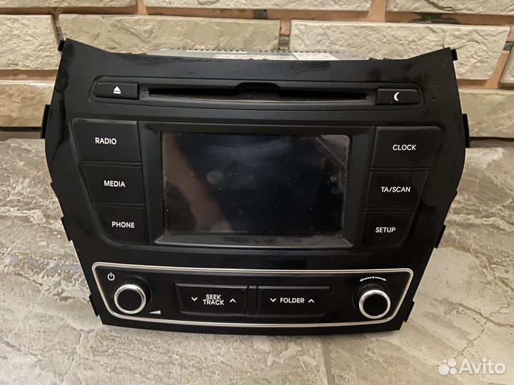 Штатная магнитола на hyundai santa fe 3