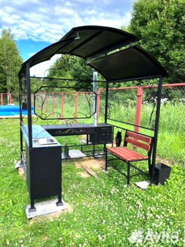 Мангал С печкой под казан