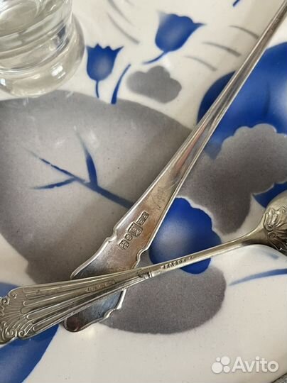 Поднос фарфор металл, фужер антикварные