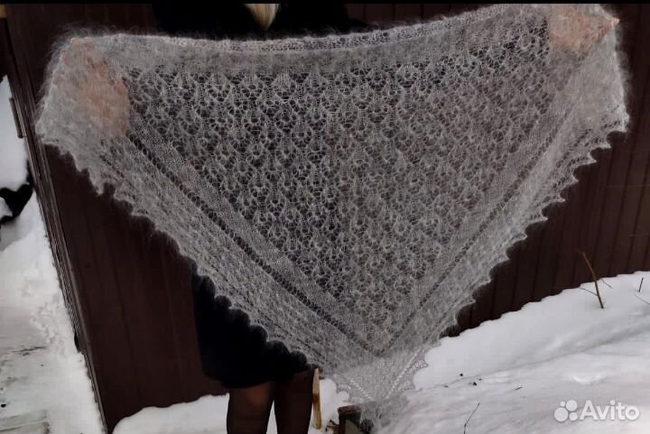 Пуховая косынка