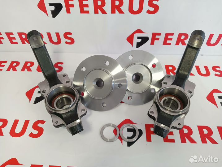 Новые Кулаки поворотные и ступицы на Шеви Ниву