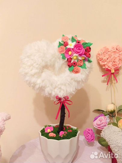 Топиарий сердце/Подарок для любимой на 8марта