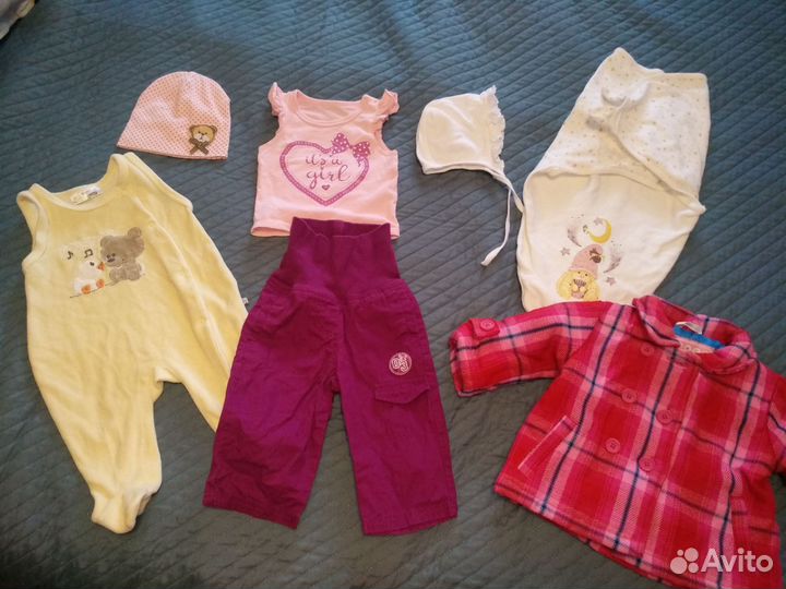 Большой пакет одежды р.62-68