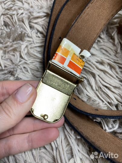 Ремень кожаный под рептилию унисекс новый