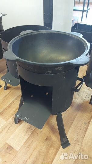 Казан с печью на 10 литров