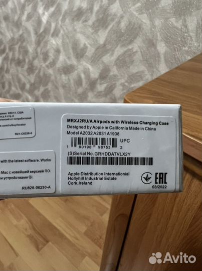 Наушники apple airpods 2