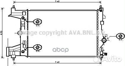 Радиатор системы охлаждения OLA2486 Ava