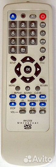 Универсальный DVD Пульт ду RM-230E
