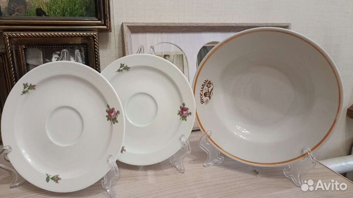 Тарелки ГДР роза