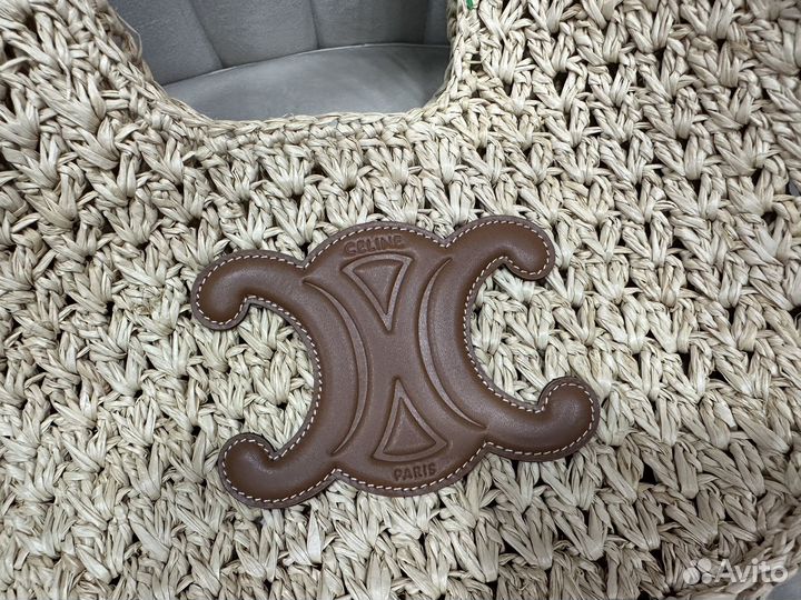 Соломенная сумка Celine