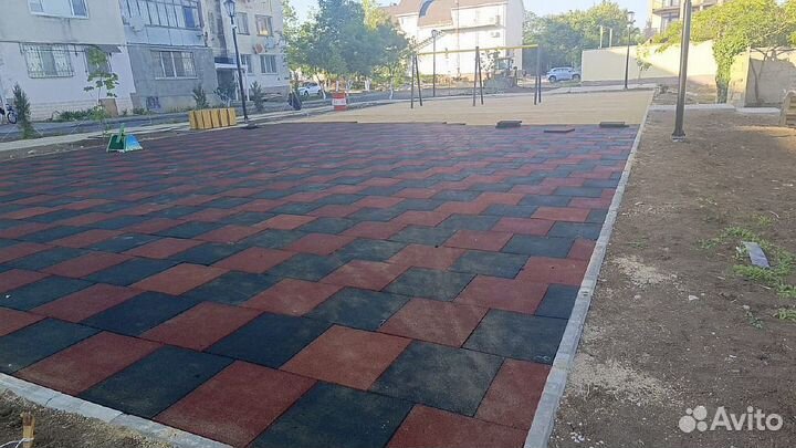 Резиновая плитка 500х500х50