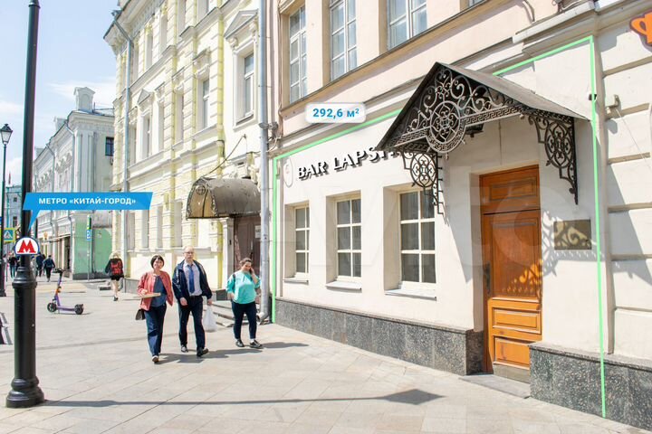 Помещение с арендатором 292.6 м², м. Китай-город