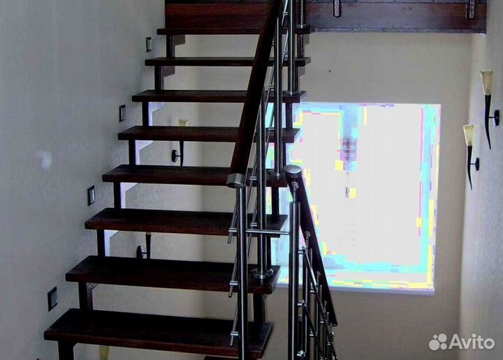 Каркас лестницы из металла