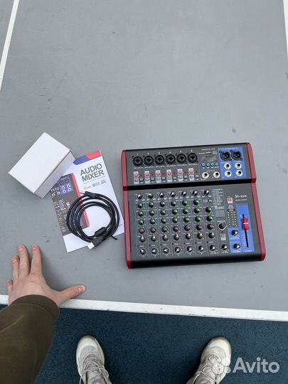 Микшерный пульт 8 каналов FX + USB + bluetooth