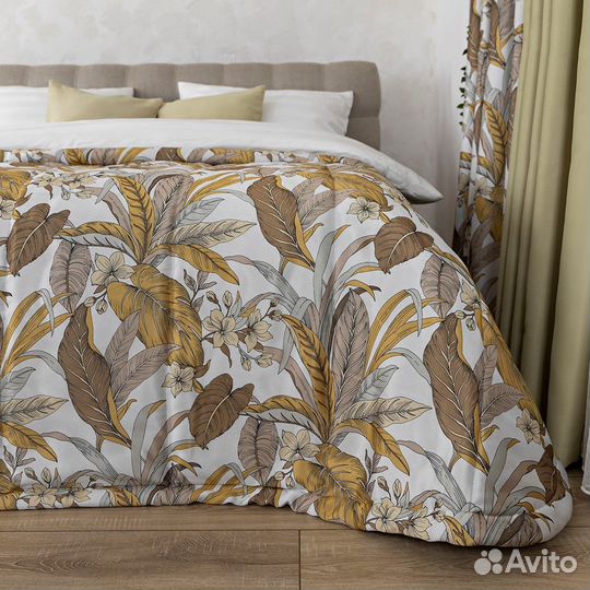 Покрывало Доминик янтарный новое плед на кровать