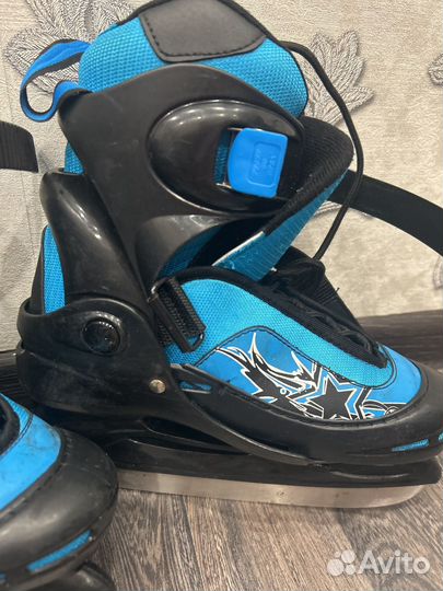 Коньки детские раздвижные 34 37