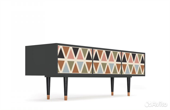 Тв-тумба T4 - Антрацит - Royal Triangles