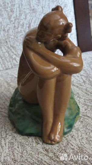 Статуэтка Девушка, пловчиха, схф Гжель