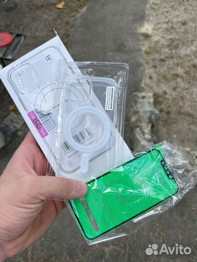 Чехол и стекло айфон 13 мини